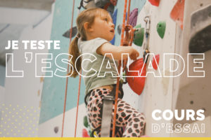 Ecole d'escalade enfant cours d'essai inscription