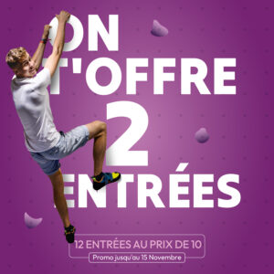 Climb Up Aubervilliers : 12 entrées au prix de 10
