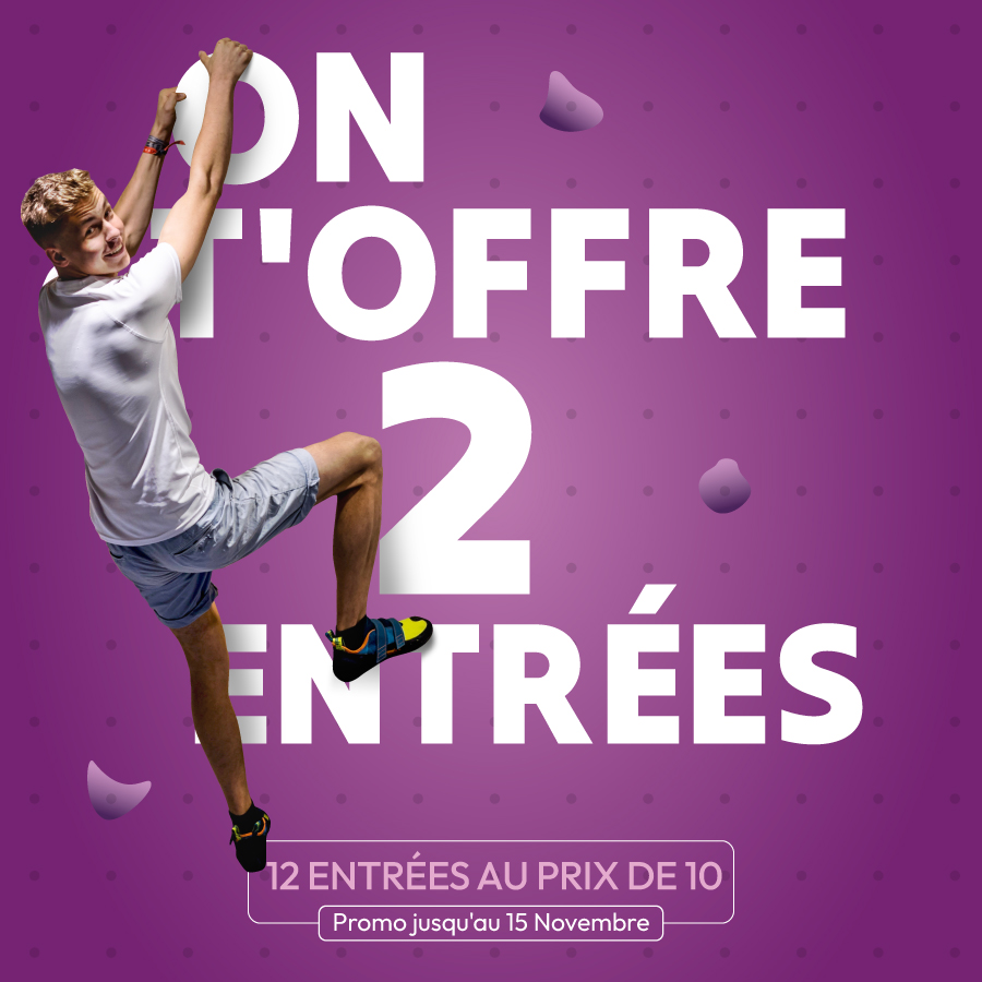 Climb Up Aubervilliers : 12 entrées au prix de 10